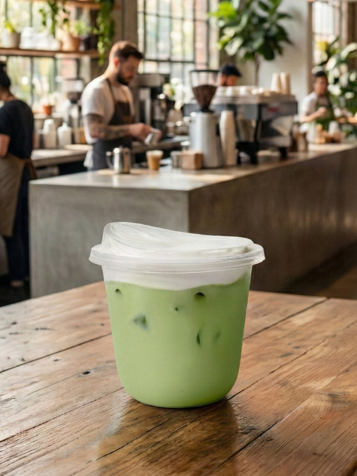 NATURAL 12oz Rounded Bottom Compostable Arc 98mm Cup