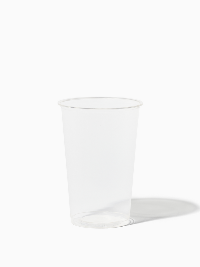 NATURAL 20oz Arena 96mm Compostable Cup & 96mm Straw Lid Bundle - Bulk