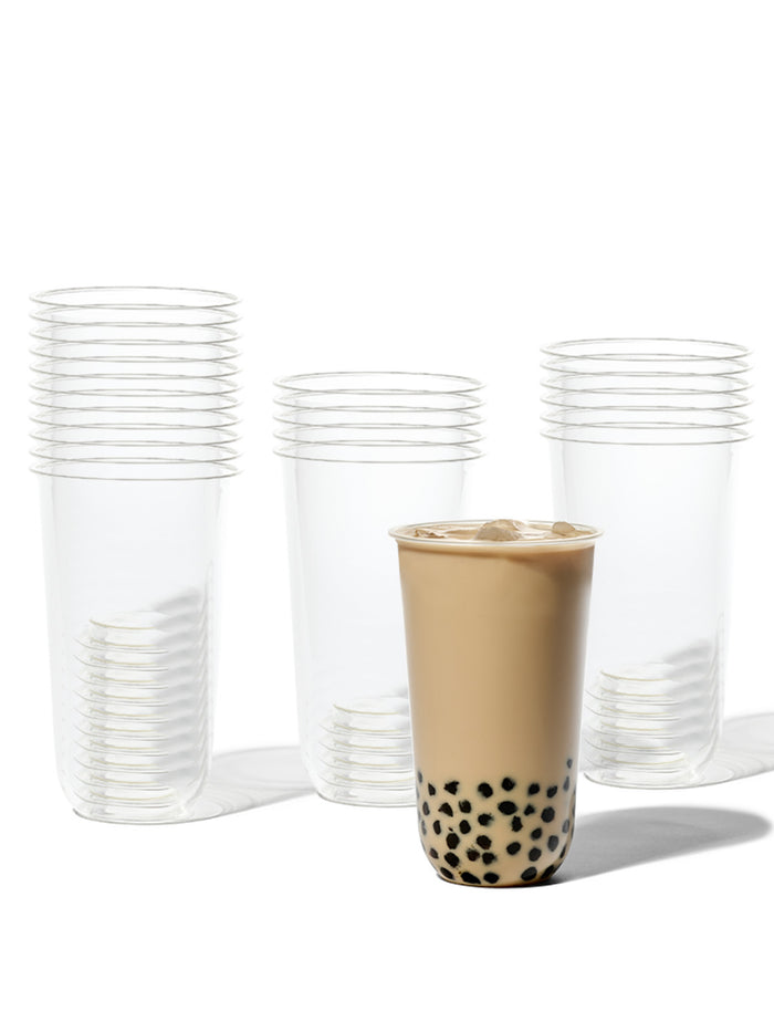 NATURAL 24oz Rounded Bottom Compostable 96mm Arc Cup