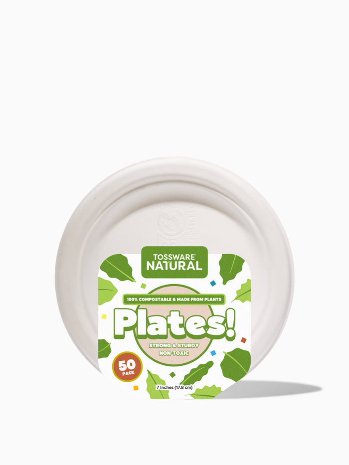 NATURAL 7" Compostable Round Plate