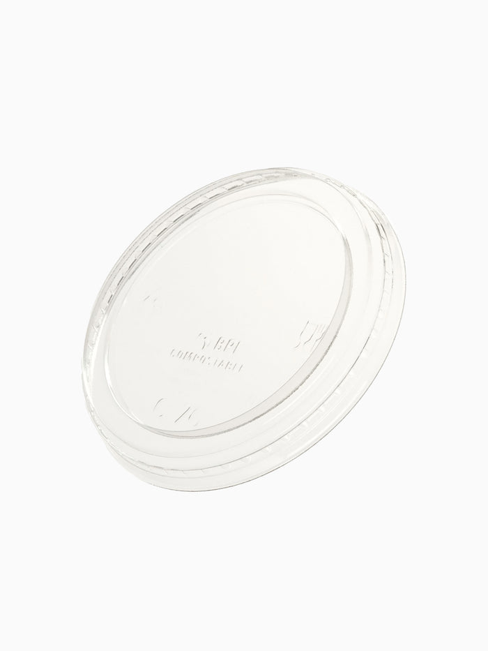 NATURAL 76mm Compostable Flat Lid