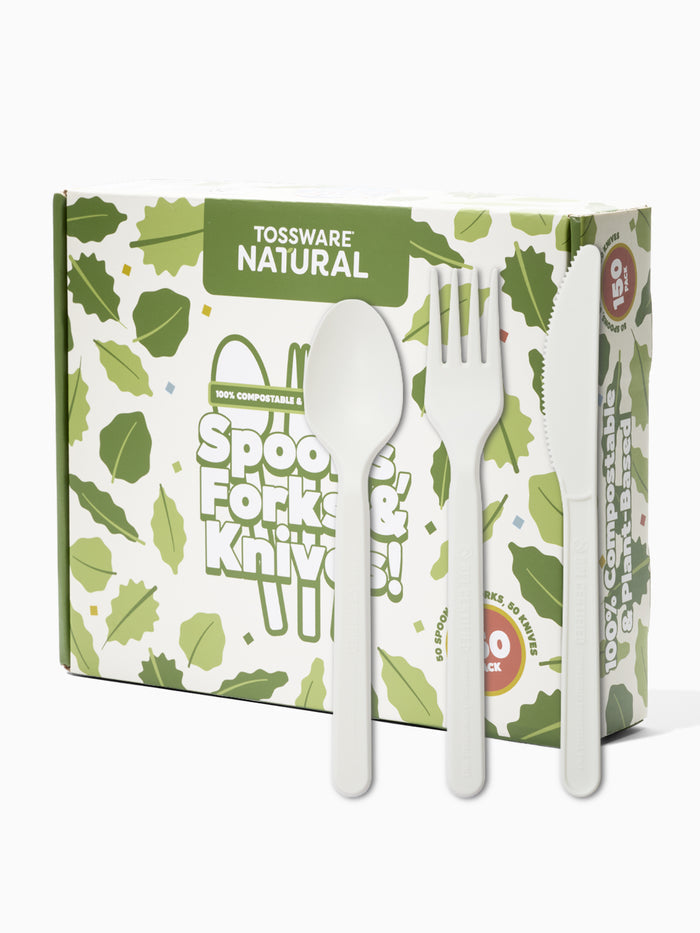 NATURAL Compostable Assorted Cutlery Set