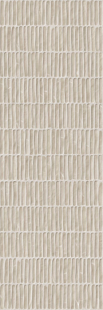 Node Sand MT 16x47" Ceramic White Body Wall Tile