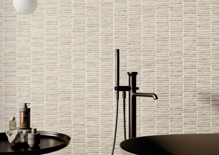 Node Sand MT 16x47" Ceramic White Body Wall Tile