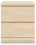 Onita 2 Drawer Nightstand in Natural