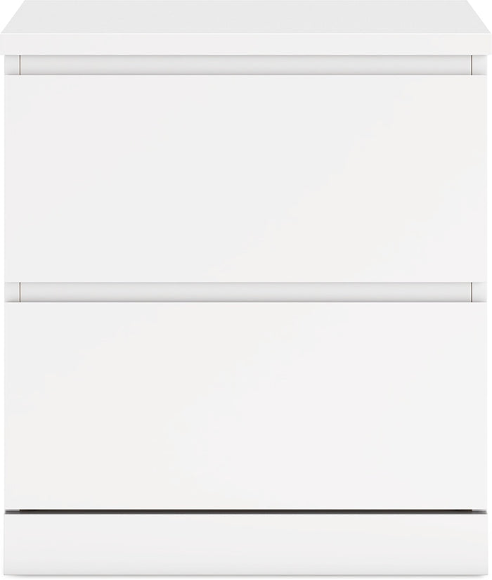 Onita 2-Drawer Nightstand in White