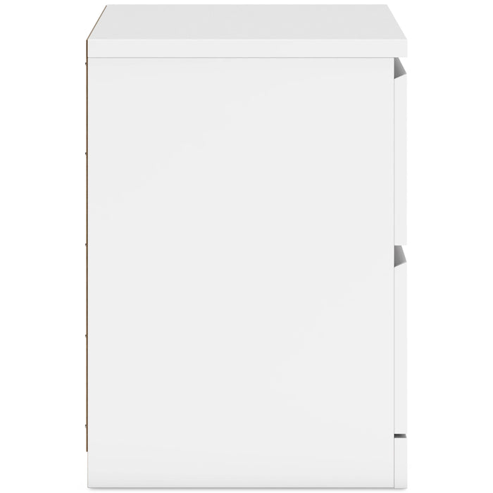 Onita 2-Drawer Nightstand in White