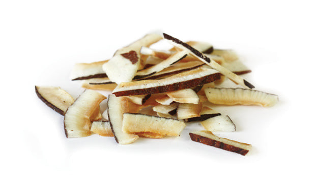 Toasted coconut slices