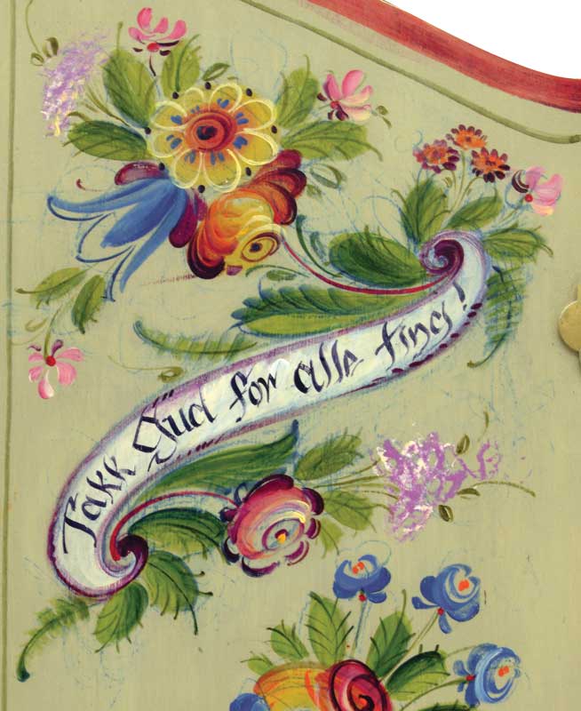 Os Rosemaling Cabinet - JP3067