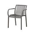 Outdoor Plastic Chair #854-D1055G - Grey