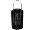 Outdoor Solar Lantern w/Bulb #604-02460 - Black