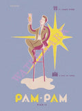 Pam Pam, Paris 1950s Menu Art