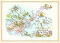 Pan American Australia & Pacific Ocean 1960s Jacques Liozu Map | Vintage Menu Art - cover map