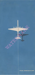 Pan American Clipper 1940s Menu Art
