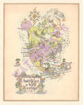 Pan American North & Central America 1960s Jacques Liozu Map | Vintage Menu Art - cover map