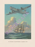 Pan American World Airways, "Yankee Clippers Carry On" Gordon Grant Menu Art 1952/3