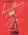 Pasadena Headliner, Pasadena 1950s Menu Art