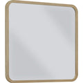 Penny Beveled Glass Wall or Dresser Mirror in Buff Cream