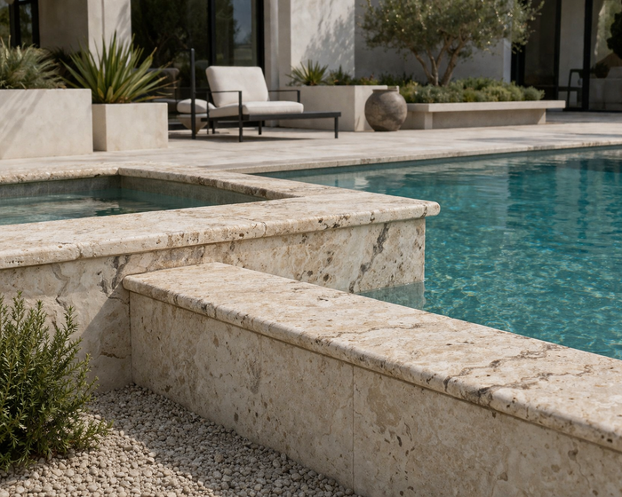 Philadelphia 12x24" Travertine Coping Cross Cut
