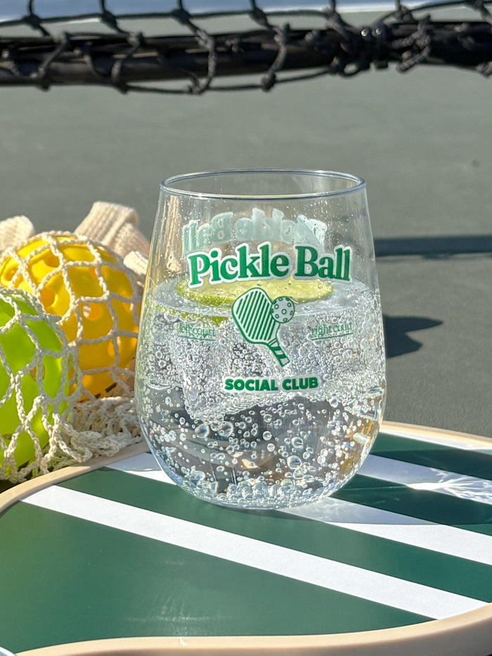 Pickleball Social Club - RESERVE 16oz Stemless Wine Tritan™ Copolyester Glass