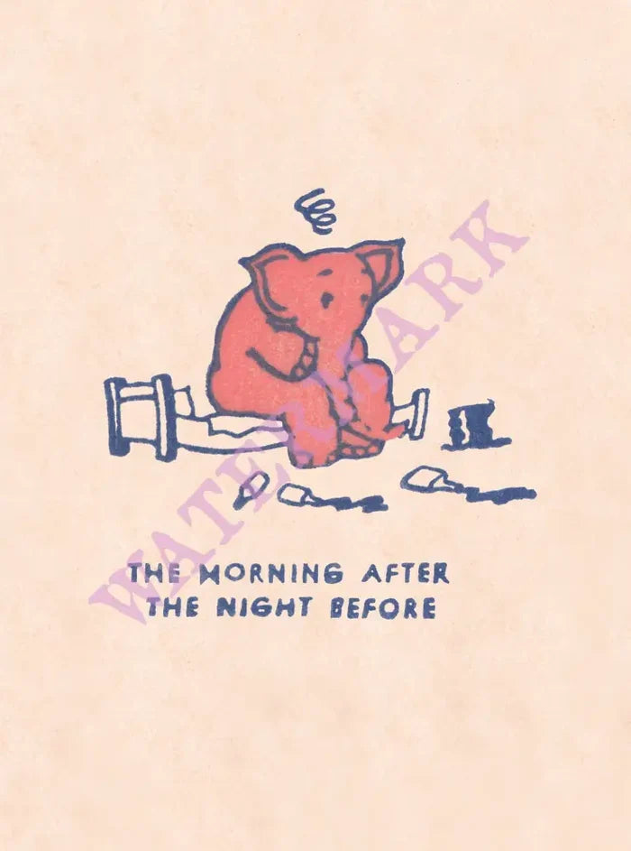 Pink Elephant (Morning After) menu art