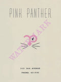 Pink Panther, Sacramento 1960s Menu Art