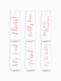 Pink Rose Toast 2.0 - POP 9oz Flute