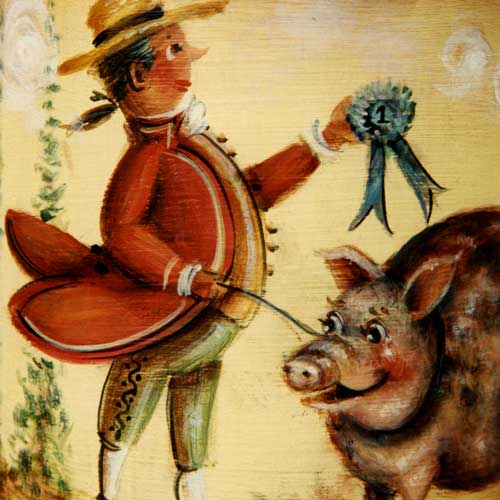 Plum Pudding Pig - JP1076