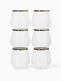 POP 12oz Diamond Vino Jr Gold Rim