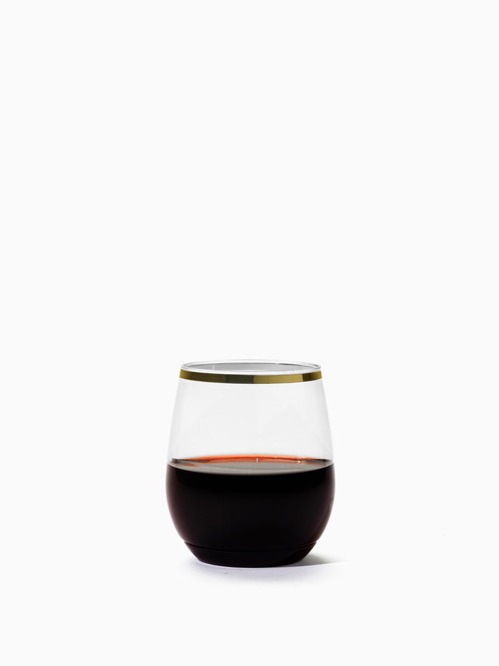 POP 14oz Vino Gold Rim - Bulk