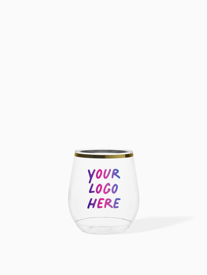 POP 14oz Vino Gold Rim - Bulk
