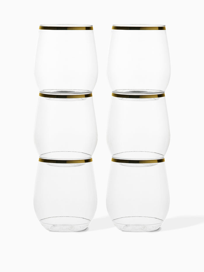 POP 14oz Vino Gold Rim