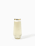POP 9oz Diamond Flute Gold Rim - Bulk