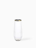 POP 9oz Diamond Flute Gold Rim