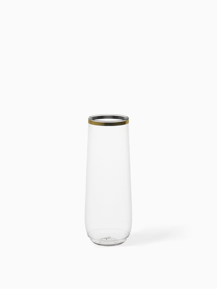 POP 9oz Flute Gold Rim