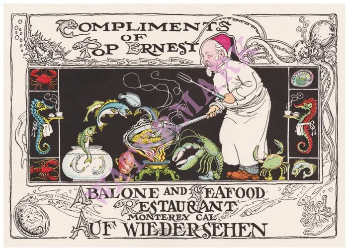 Pop Ernest Abalone and Seafood Restaurant, Monterey 1930s