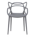 PP-601-GR Plastic Chair in Dark Grey