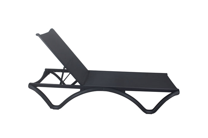 PP-789 Plastic Lounge Chair in Dark Grey