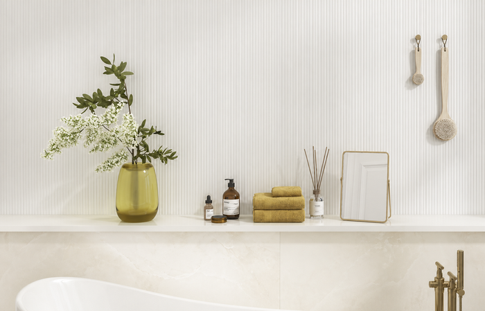 Precious Lineas Grey Silk 24x48" Porcelain Wall Tile
