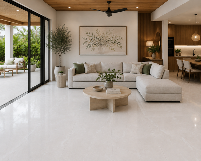 Precious White Silk 24x48" Porcelain Floor Tile