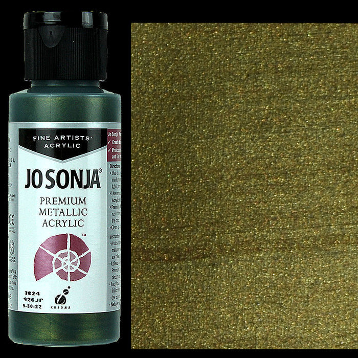 Premium Metallic - Olive Green - 2 Oz Bottle - JJ3824