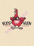 Red Hen, Napa 1959 Menu Art