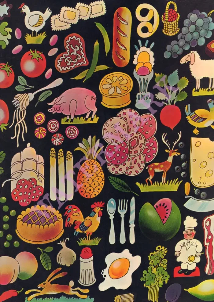 Rene's, Fresno 1970s | Vintage Menu Art - cover