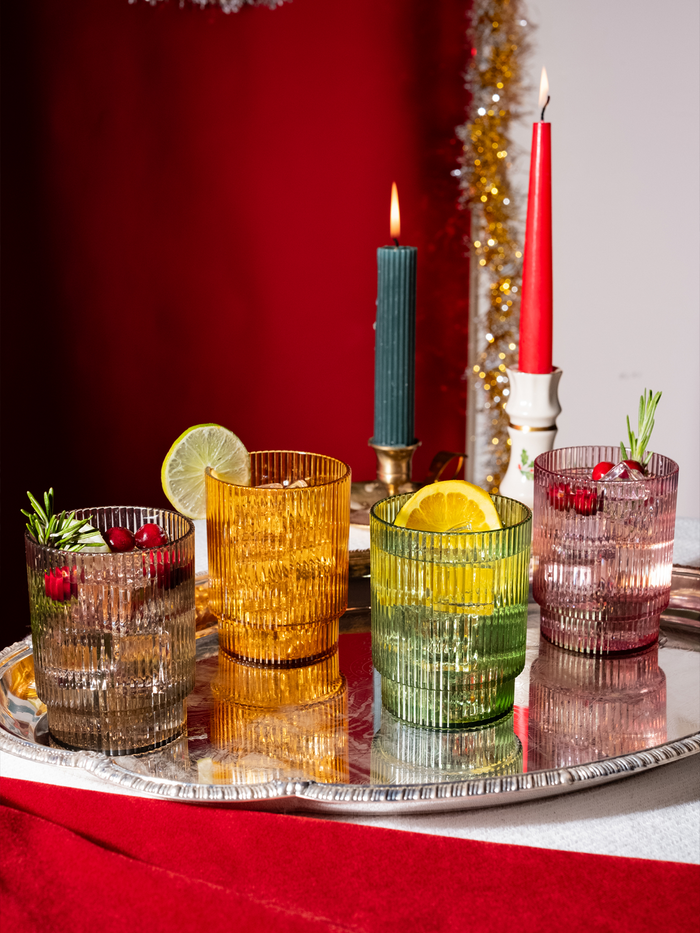 RESERVE 12oz Fluted Tumbler - Mixed Color Set