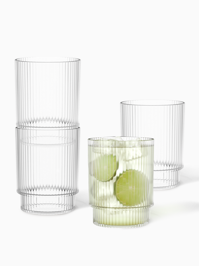 RESERVE 12oz Fluted Tumbler Tritan™ Copolyester Glass