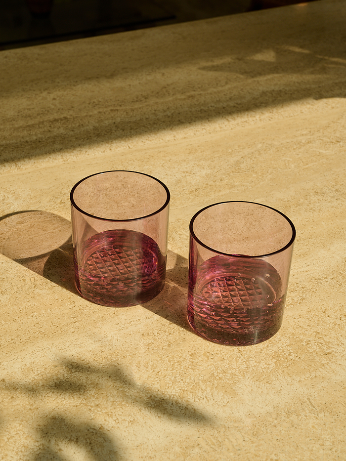 RESERVE 12oz Old Fashioned Color Series Tritan™ Copolyester Glass Blush