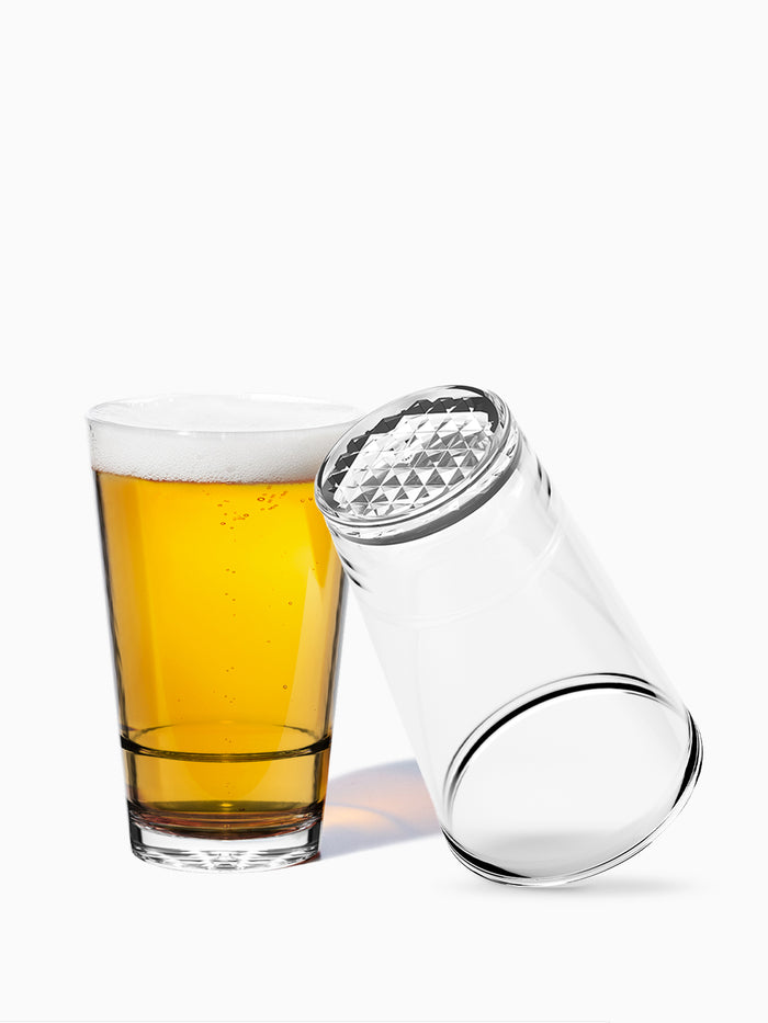 RESERVE 16oz Diamond Stackable Pint Tritan™ Copolyester Glass
