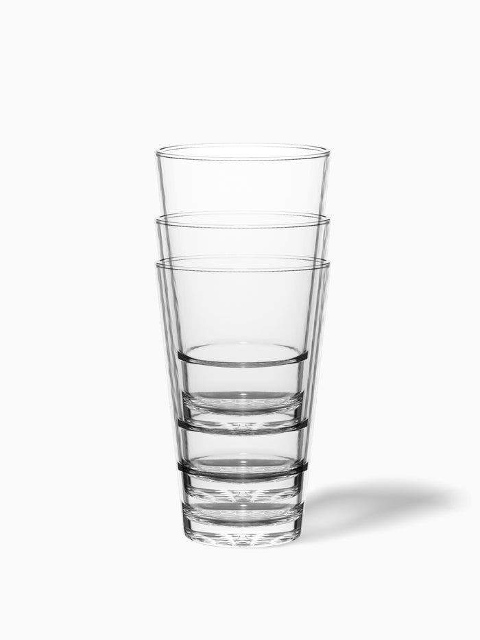 RESERVE 16oz Diamond Stackable Pint Tritan™ Copolyester Glass