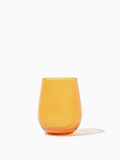 RESERVE 16oz Stemless Wine Color Series Tritan™ Copolyester Glass Amber
