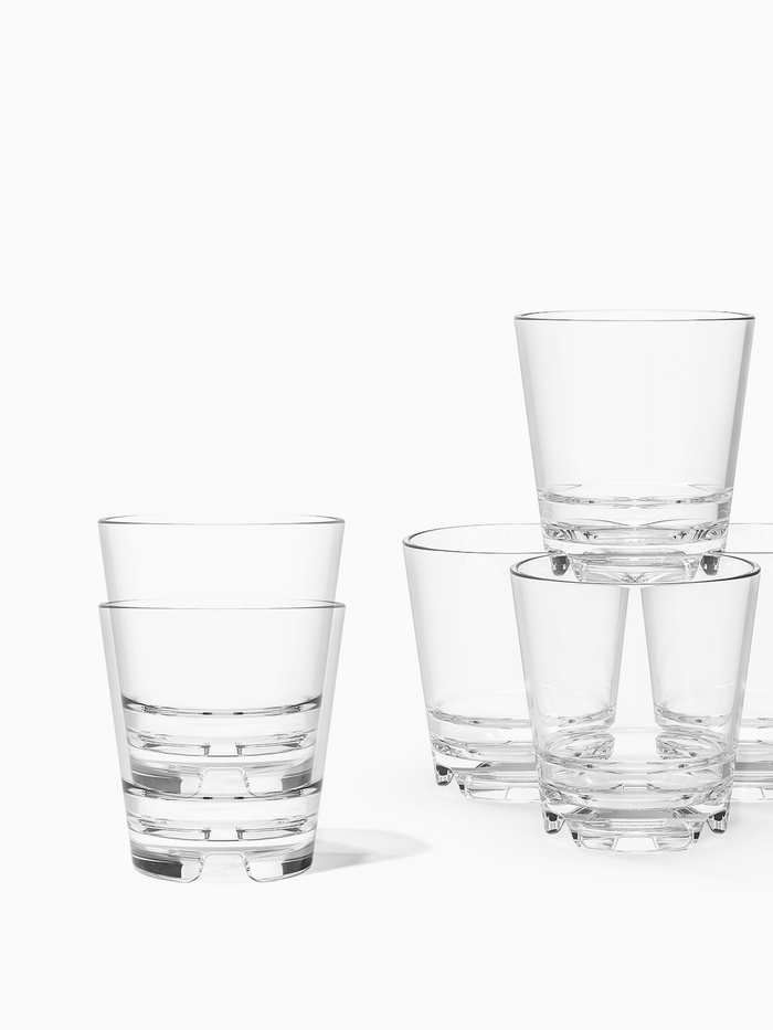 RESERVE 8oz Stackable Rocks Tritan™ Copolyester Glass